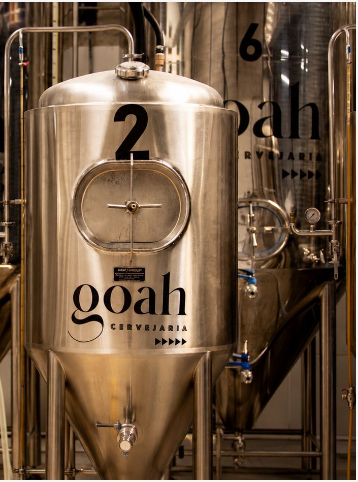Tanques de fermentação da Goah